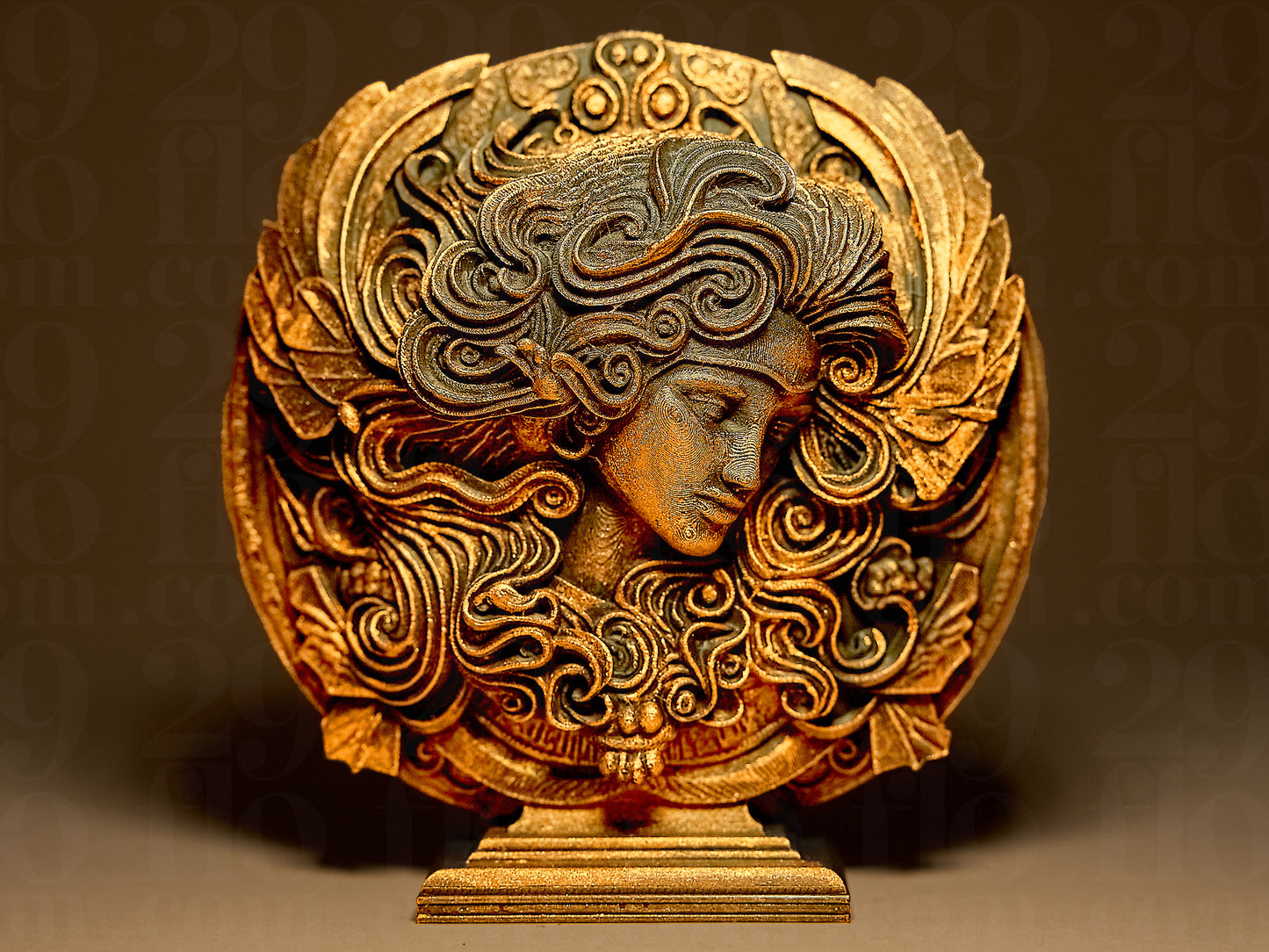 Panna Zodiak Znak Zdobiony, Ręcznie Malowany, Rzeźba, Statuetka, Figurka Dekoracyjna na Prezent