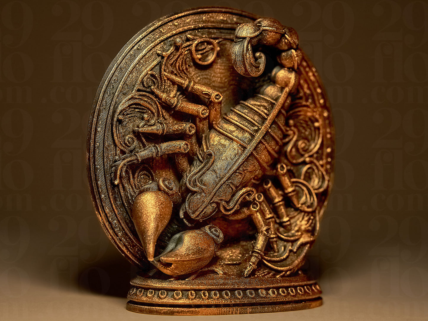 Skorpion Zodiak Znak Zdobiony, Ręcznie Malowany, Rzeźba, Statuetka, Figurka Dekoracyjna na Prezent