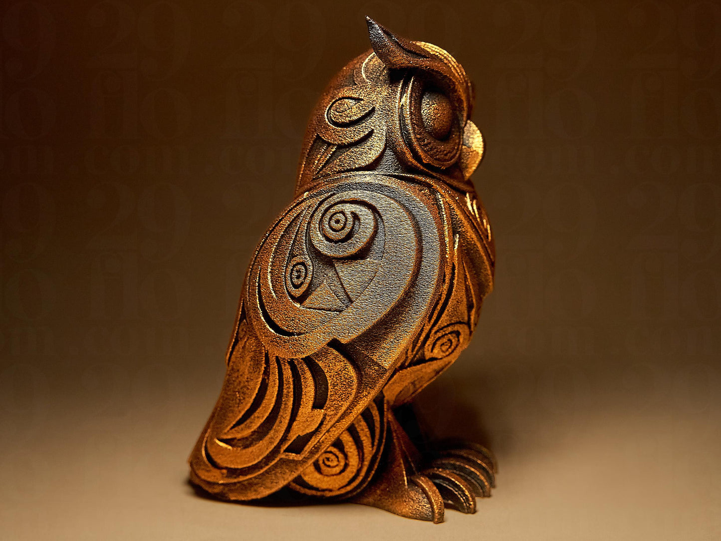 Ornamental OWL 3D Printed Sculpture, Statue, Figure, Figurine Home Decoration (hand painted)