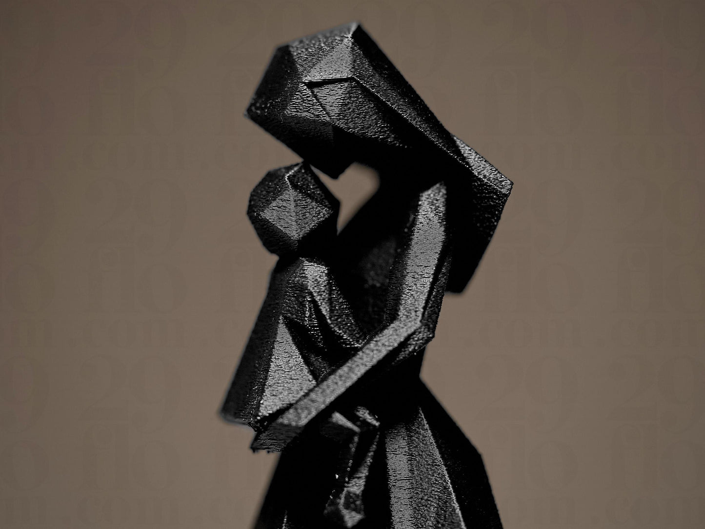 Mother holding a Child Geometric 3D Printed Sculpture, Statue, Figure, Figurine Home Decoration