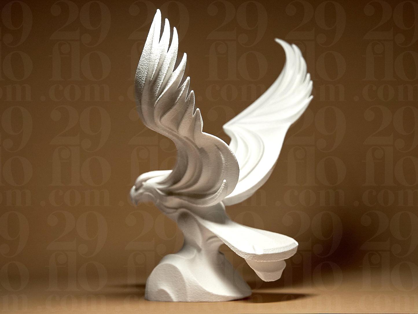 Eagle 3D Printed Geometric Figurine Statue Decoration Home Bird Hawk Falcon
