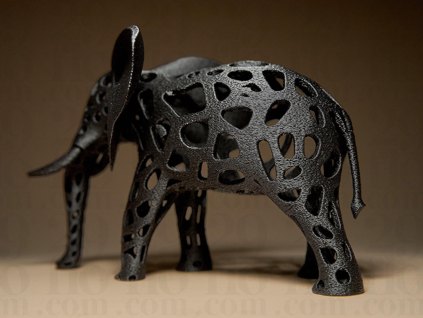 Hollow Elephant Decorative 3D Printed Sculpture, Statue, Figure, Figurine Home Decoration