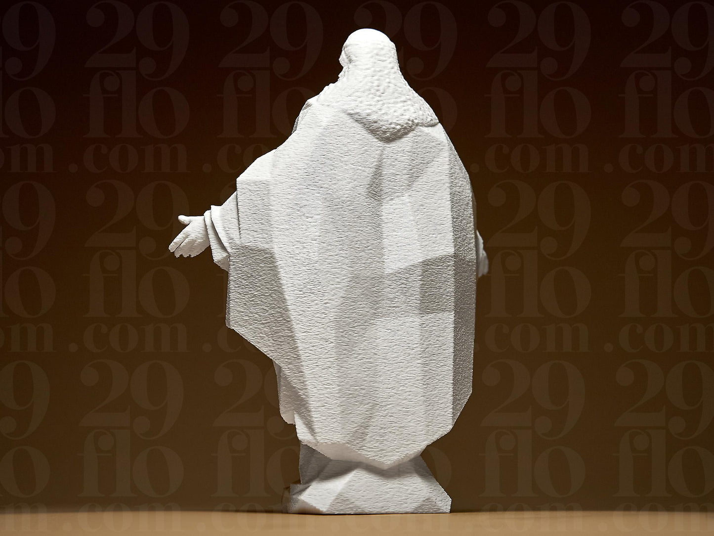 3D Printed Jesus Christ Figurine: Modern Abstract Home Decor