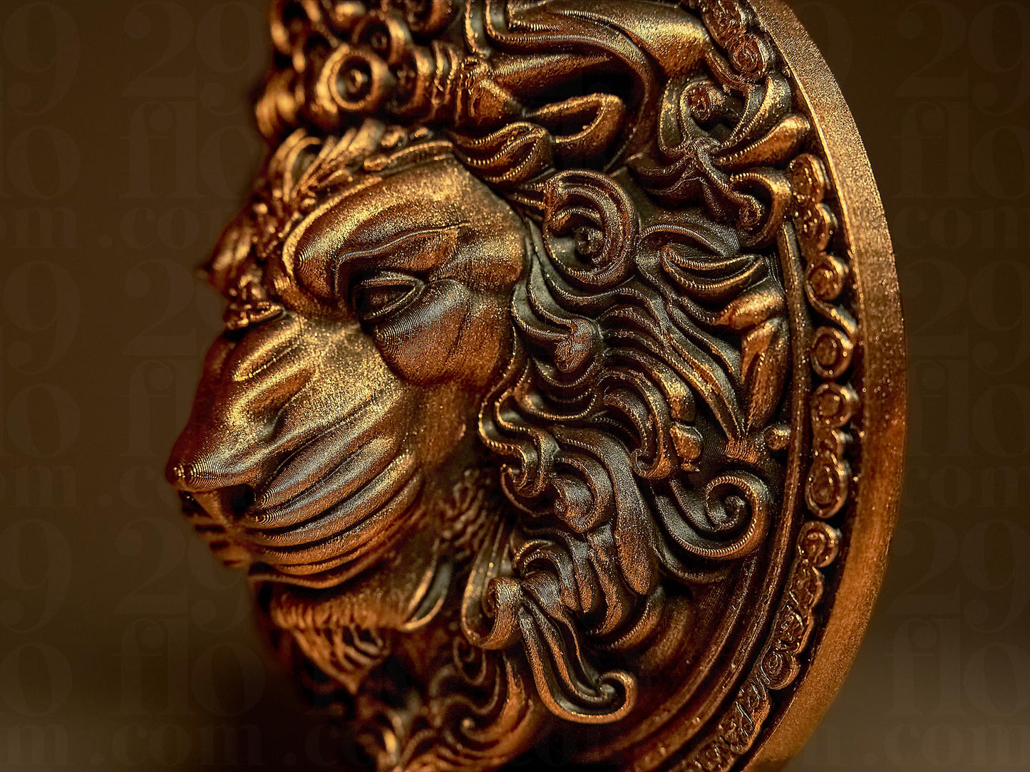 LEO - The Lion - ZODIAC 3D Printed Sculpture, Statue, Figure, Figurine Home Decoration (hand painted)