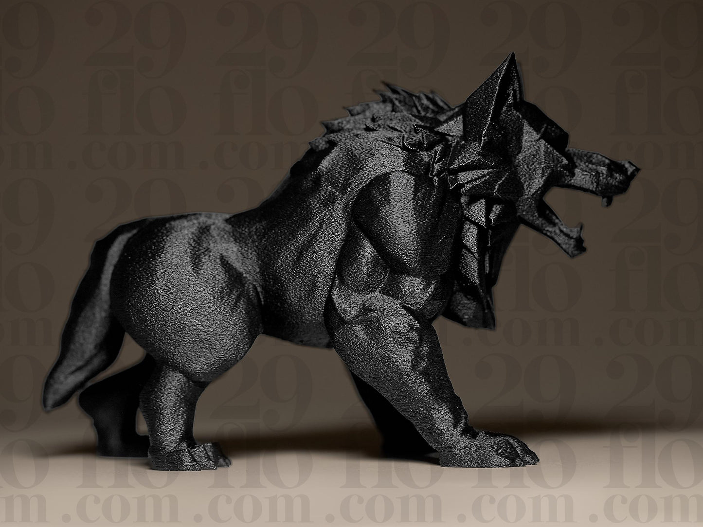 The Beast Werewolf 3D Printed Sculpture, Statue, Figure, Figurine Home Decoration