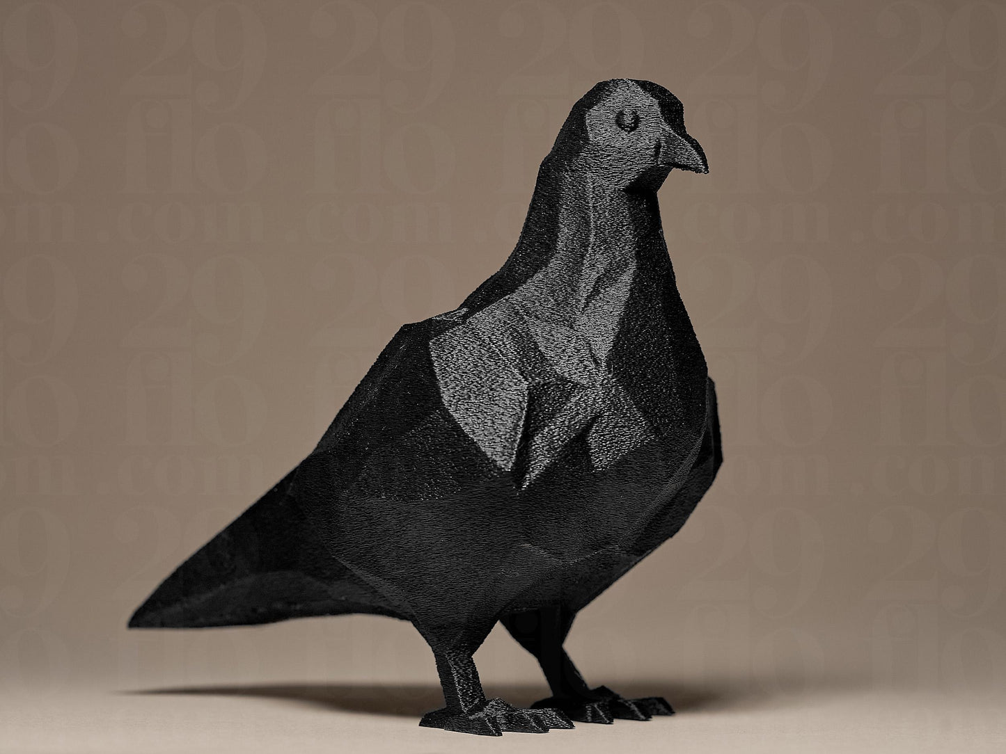 Geometric Pigeon 3D Printed Sculpture, Statue, Figure, Figurine Home Decoration