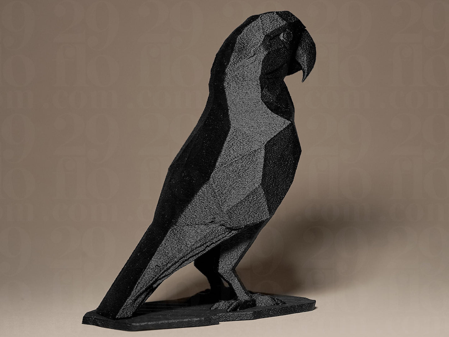 Geometric PARROT 3D Printed Sculpture, Statue, Figure, Figurine Home Decoration