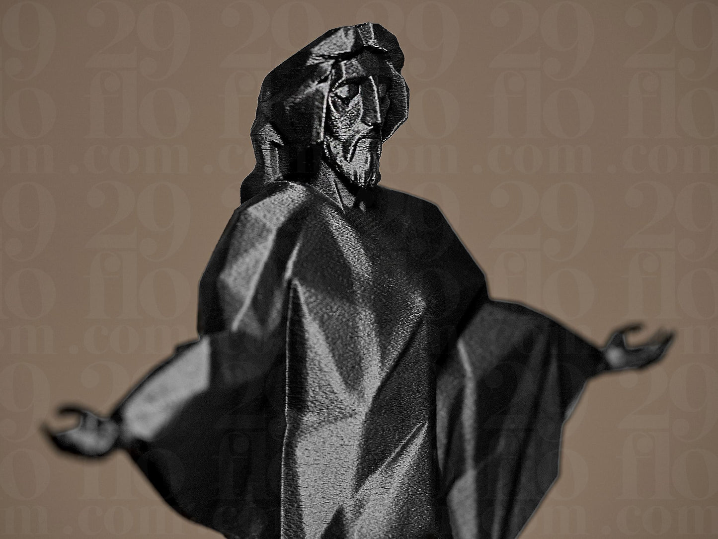 Geometric Jesus 3D Printed Sculpture, Statue, Figure, Figurine Home Decoration