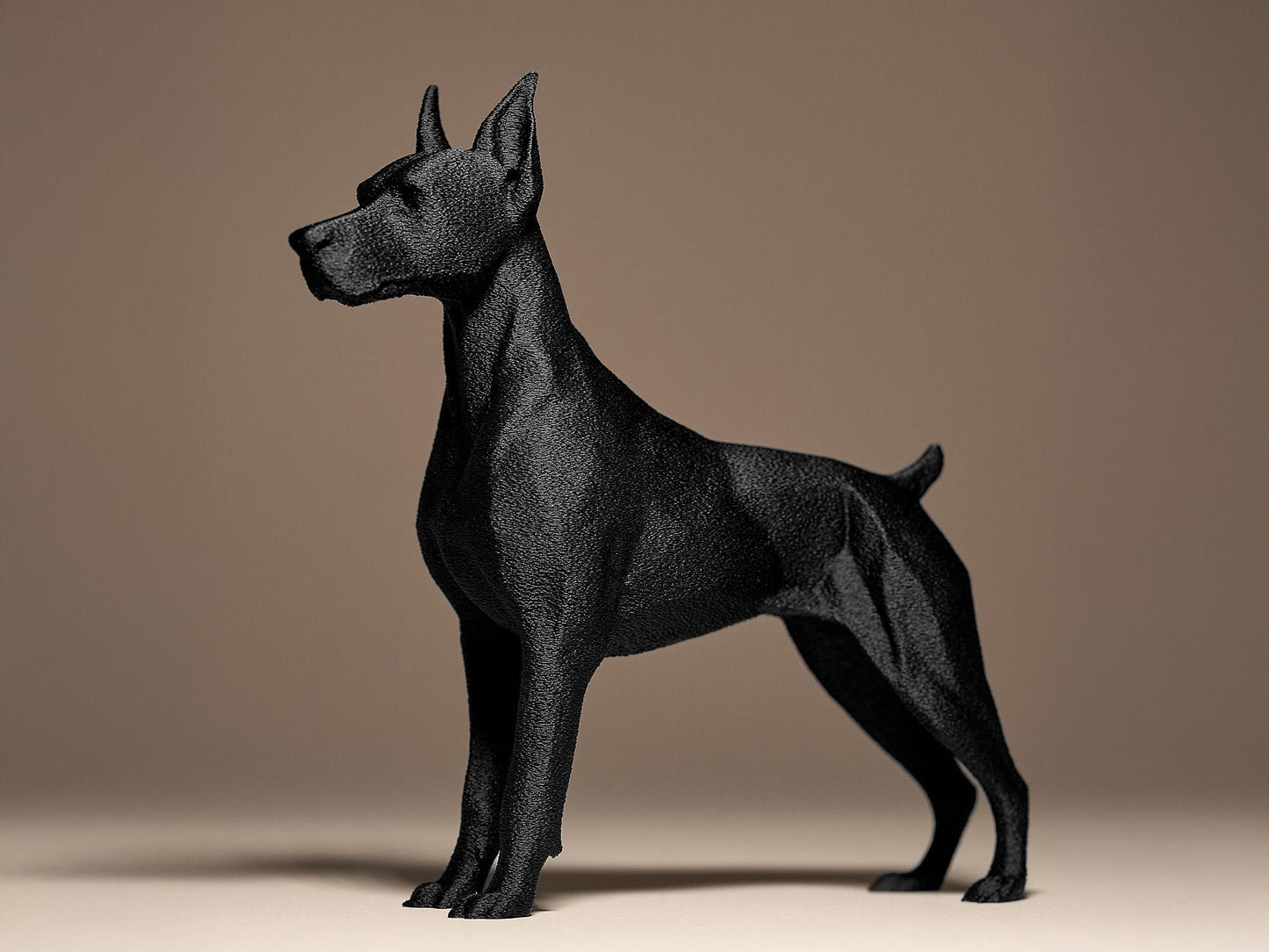 Geometric DOBERMAN Dog Decorative 3D Printed Sculpture, Statue, Figure, Figurine Home Decoration