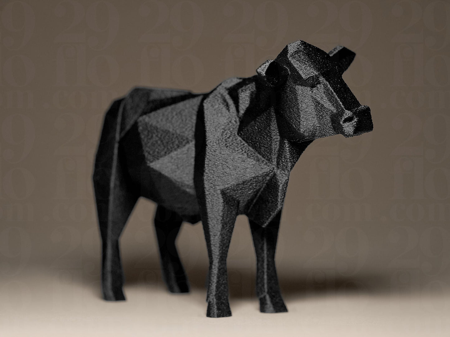 Geometric Cow Decorative 3D Printed Sculpture, Statue, Figure, Figurine Home Decoration