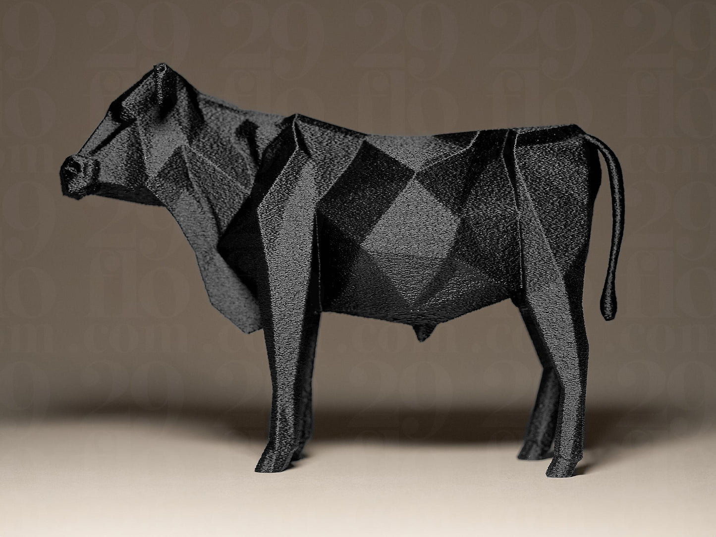 Geometric Cow Decorative 3D Printed Sculpture, Statue, Figure, Figurine Home Decoration