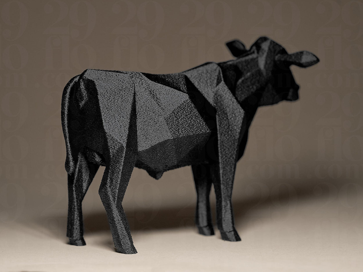Geometric Cow Decorative 3D Printed Sculpture, Statue, Figure, Figurine Home Decoration