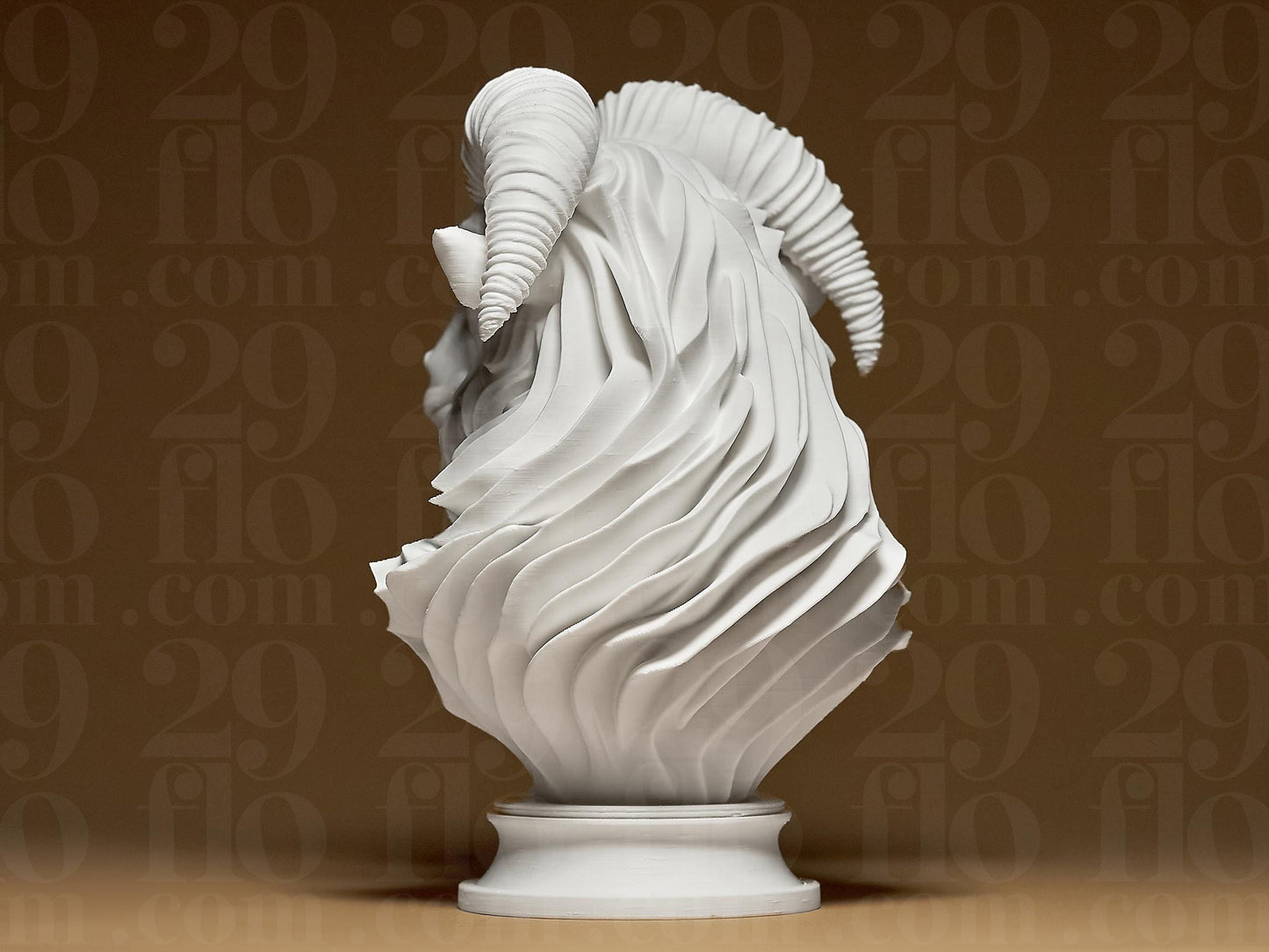 The GOAT Bust Head 3D Printed Sculpture, Zodiac, Statue, Figure, Figurine Home Modern Decoration
