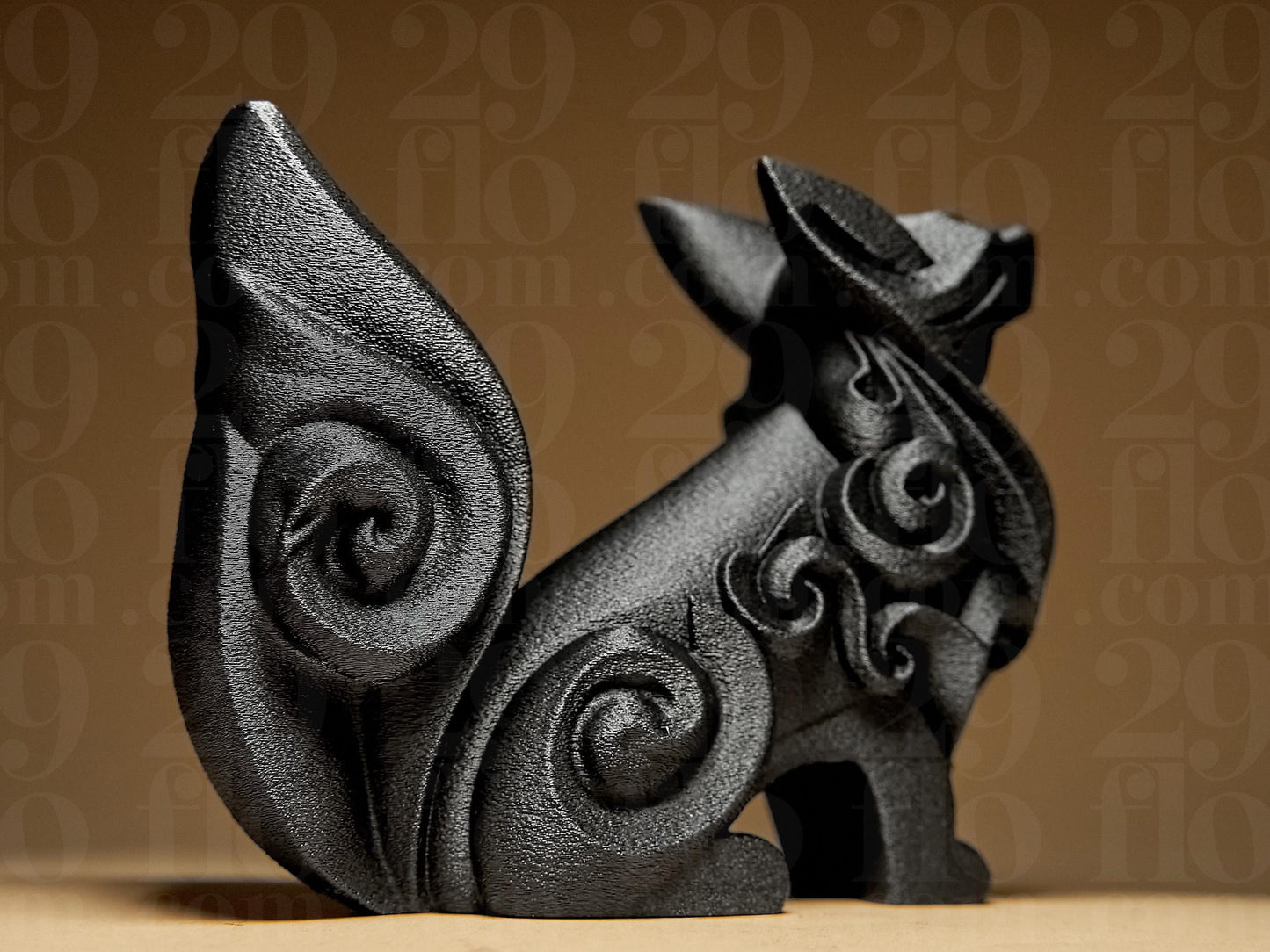 Dog Art Design 3D Printed Statue Figure, Figurine Gift Home Decoration Ornamental Wolf Fox