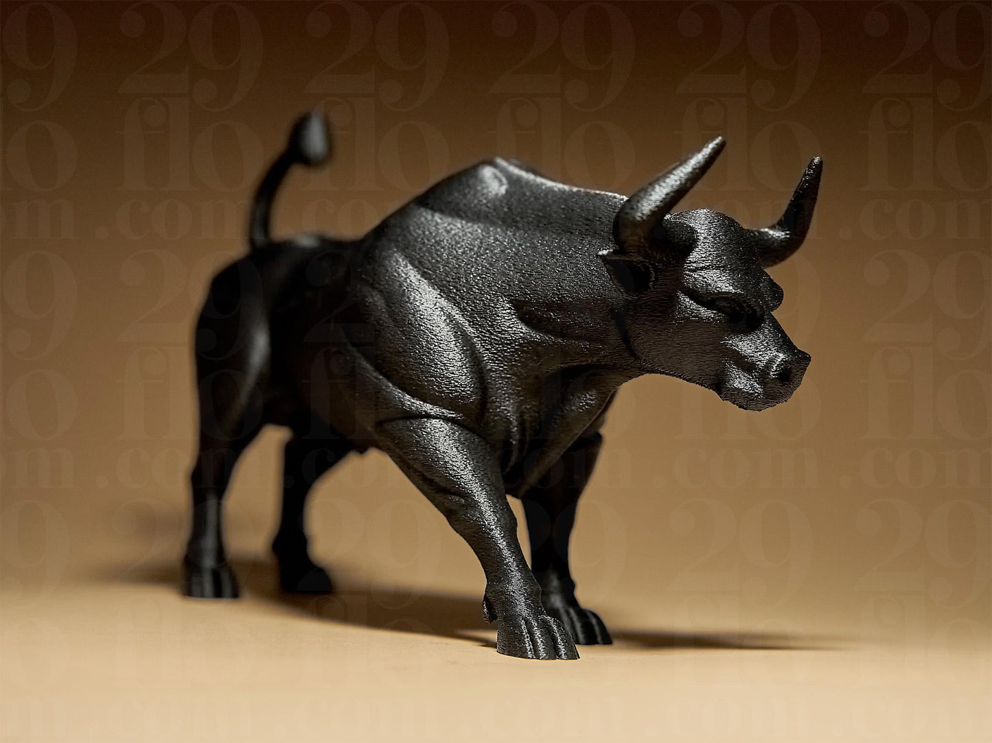 Bull Symbol Statue 3D Printed Figure, Figurine Gift Home Decoration