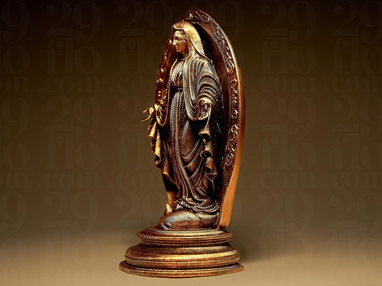 Virgin Mary Saint Statue Icon 3D Printed Figurine Figure, Gift Home Decoration, Hand Painted