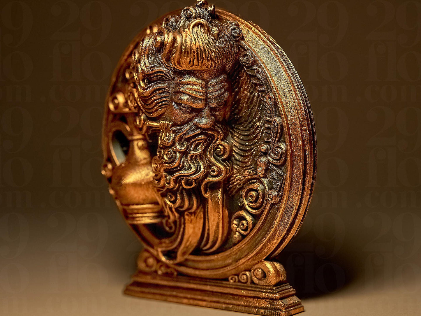 AQUARIUS - The Water Bearer - ZODIAC 3D Printed Sculpture, Statue, Figure, Figurine Home Decoration (hand painted)