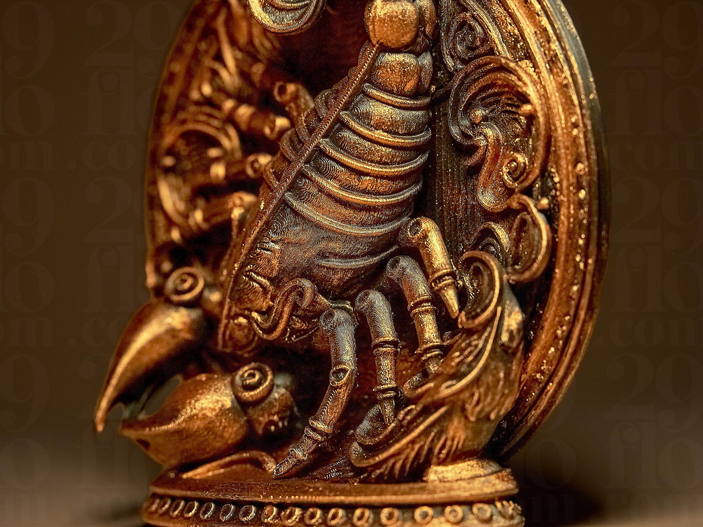 SCORPIO - The Scorpion - ZODIAC 3D Printed Sculpture, Statue, Figure, Figurine Home Decoration (hand painted)