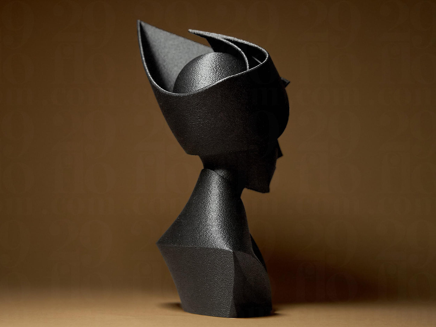 Abstract Woman Face Head 3D Printed Sculpture, Statue, Figure, Figurine Home Modern Decoration