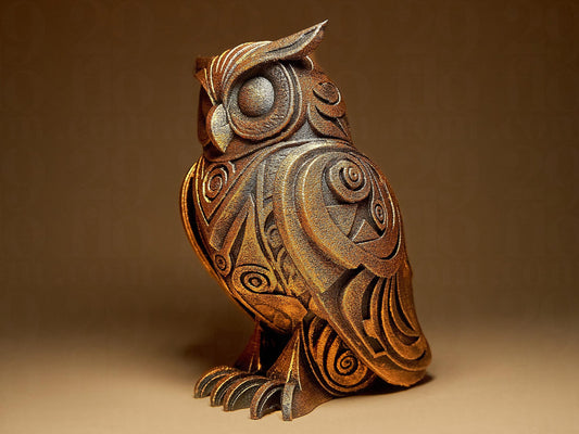 Ornamental OWL 3D Printed Sculpture, Statue, Figure, Figurine Home Decoration (hand painted)