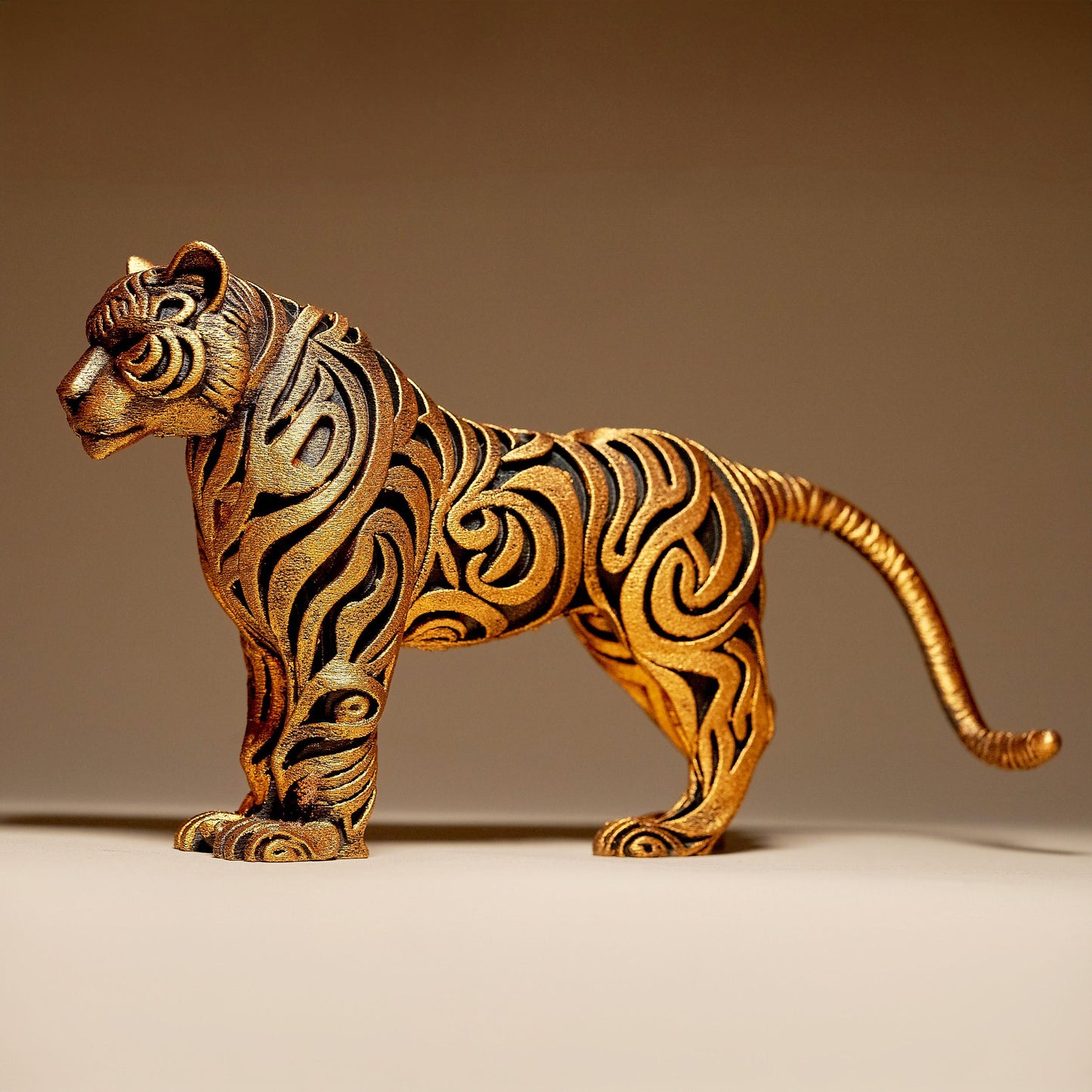 Ornamental TIGER 3D Printed Sculpture, Statue, Figure, Figurine Home Decoration (hand painted)