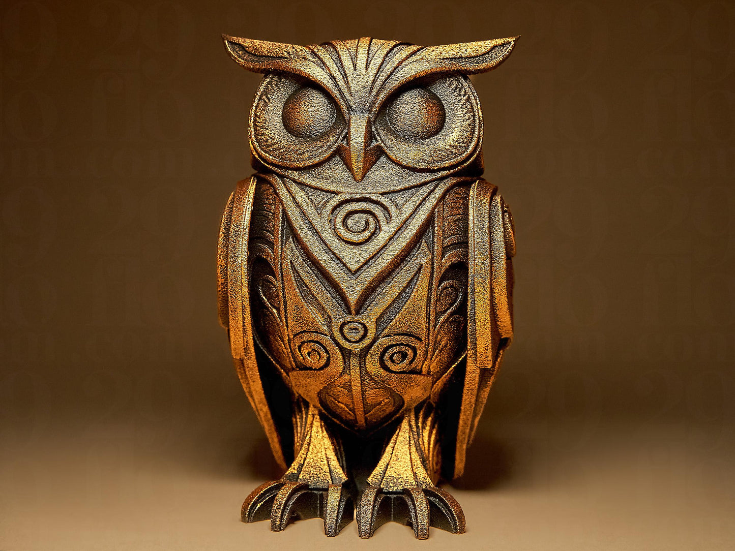 Ornamental OWL 3D Printed Sculpture, Statue, Figure, Figurine Home Decoration (hand painted)