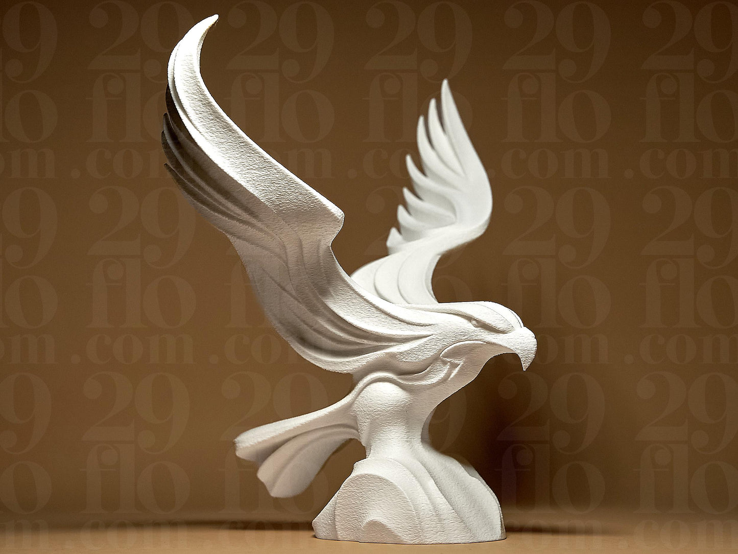 Eagle 3D Printed Geometric Figurine Statue Decoration Home Bird Hawk Falcon