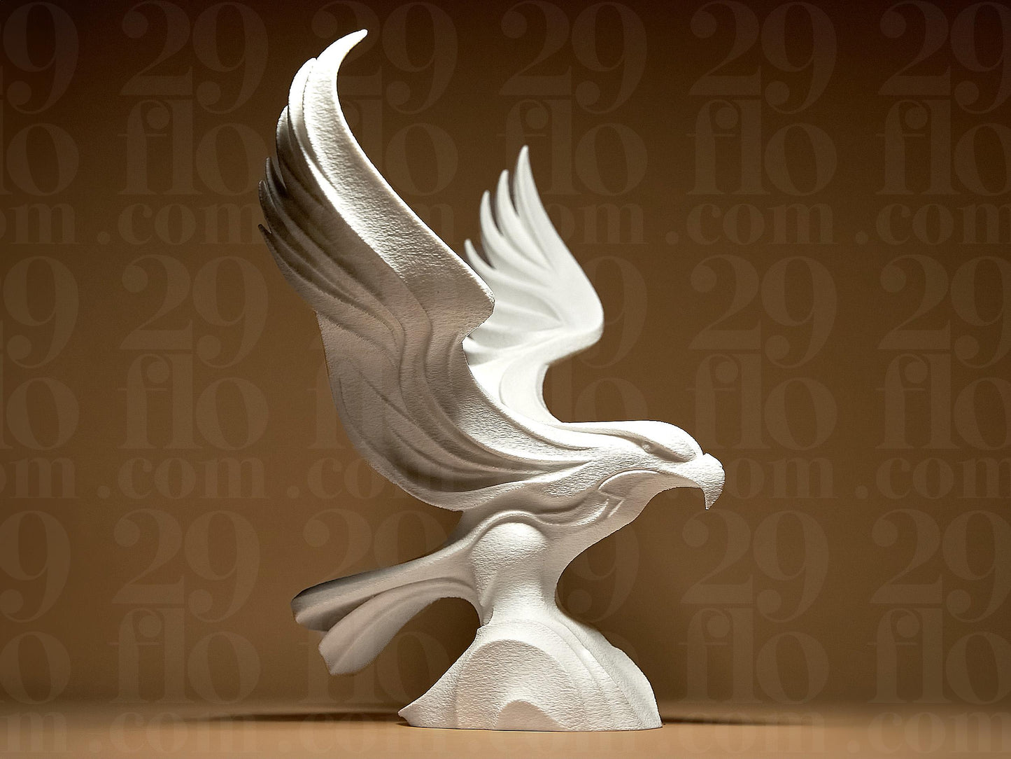Eagle 3D Printed Geometric Figurine Statue Decoration Home Bird Hawk Falcon