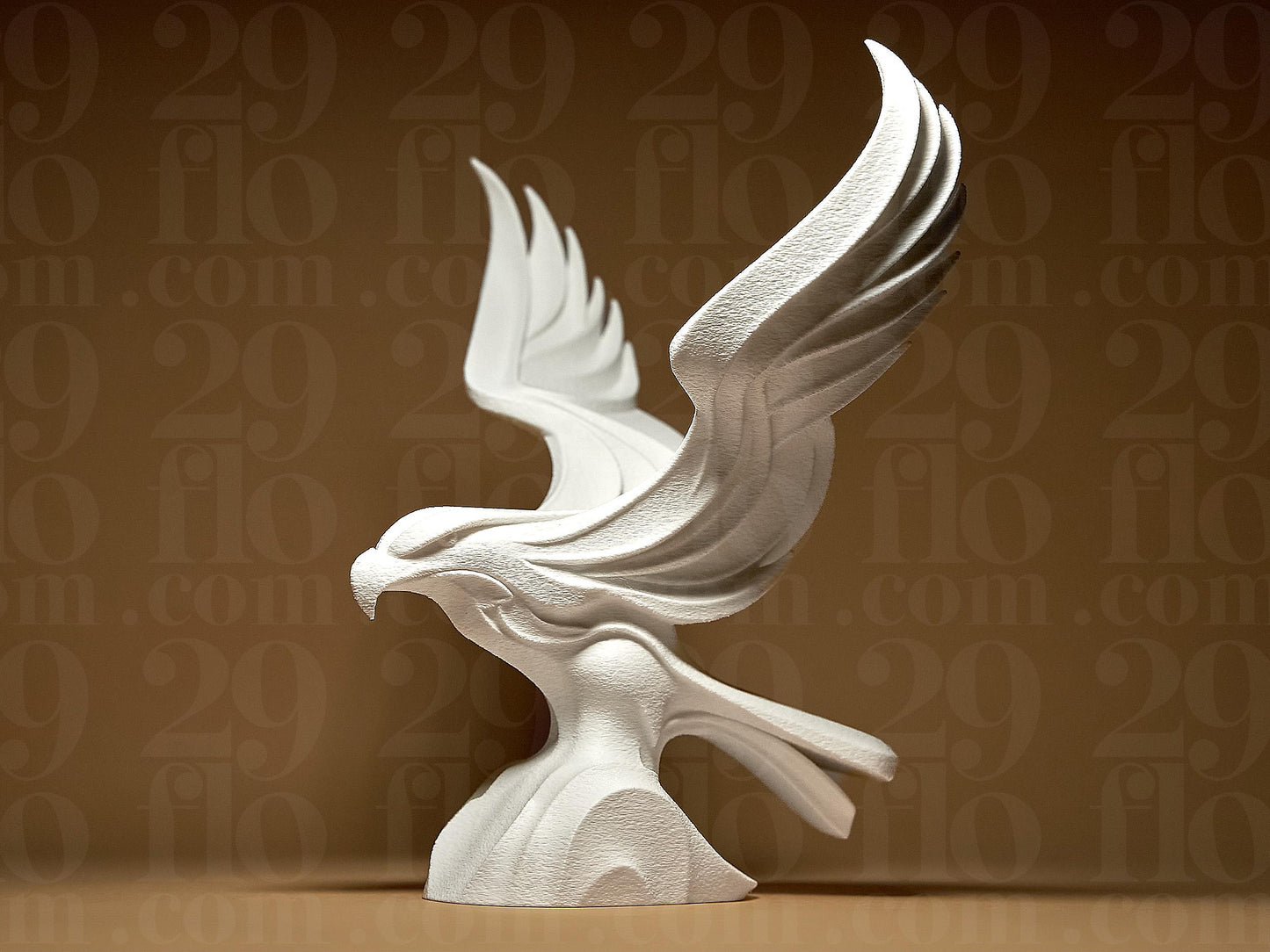 Eagle 3D Printed Geometric Figurine Statue Decoration Home Bird Hawk Falcon