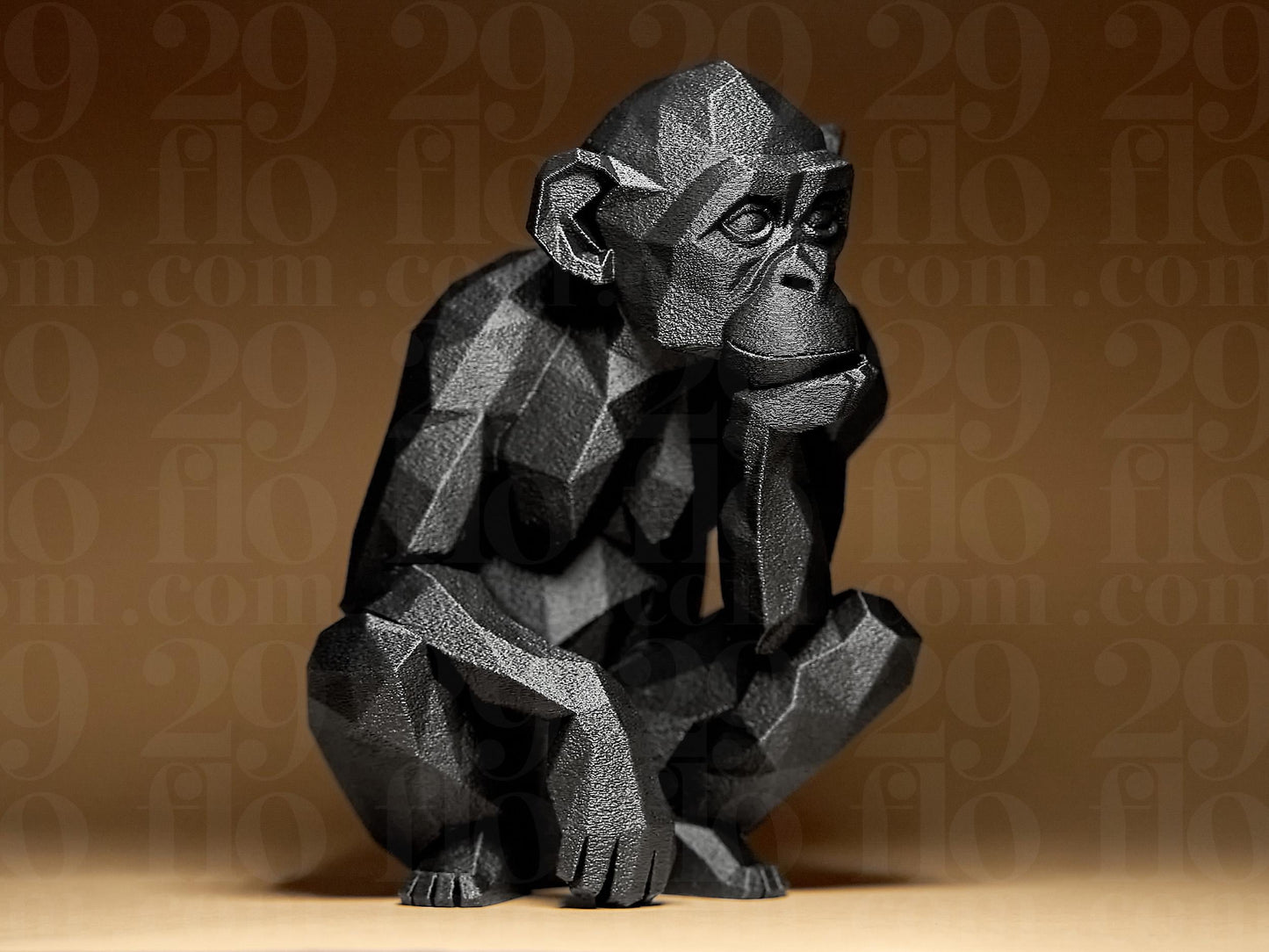 Monkey 3D Printed Geometric Figurine Decoration Home