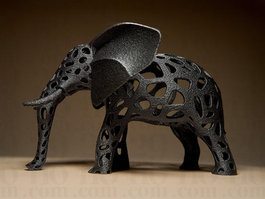Hollow Elephant Decorative 3D Printed Sculpture, Statue, Figure, Figurine Home Decoration