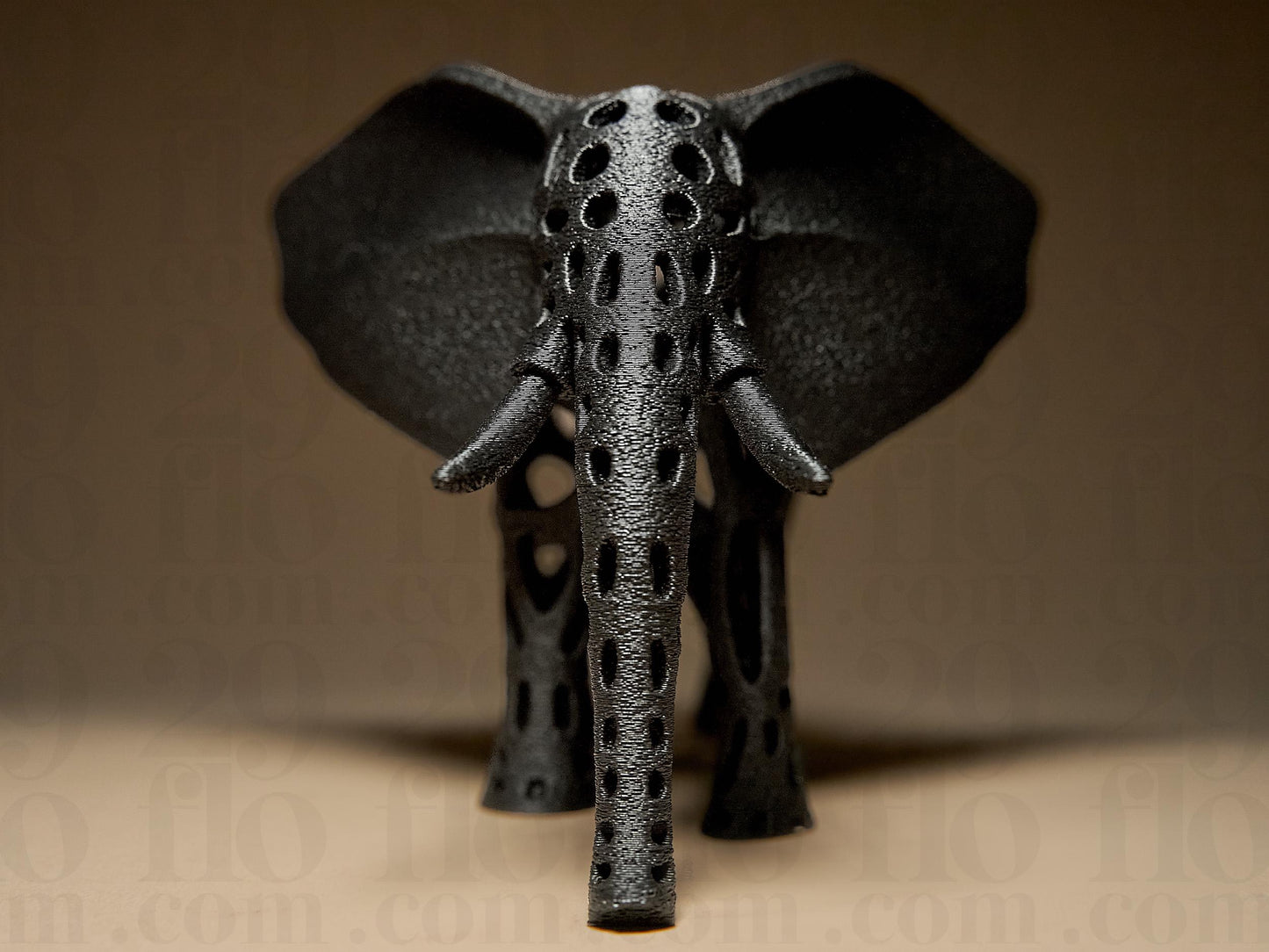 Hollow Elephant Decorative 3D Printed Sculpture, Statue, Figure, Figurine Home Decoration