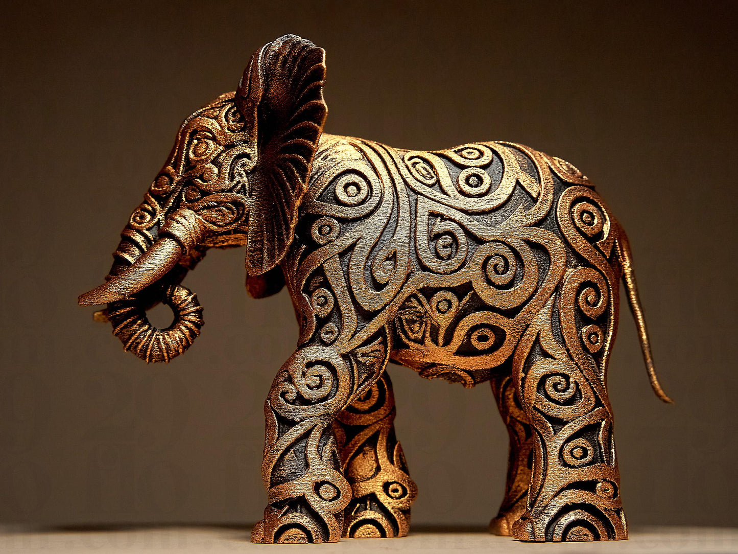 Ornamental ELEPHANT 3D Printed Sculpture, Statue, Figure, Figurine Home Decoration (hand painted)
