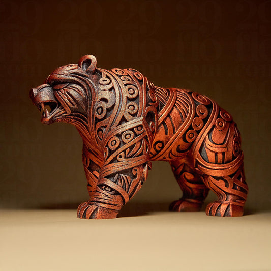 Ornamental BEAR 3D Printed Sculpture, Statue, Figure, Figurine Home Decoration (hand painted)