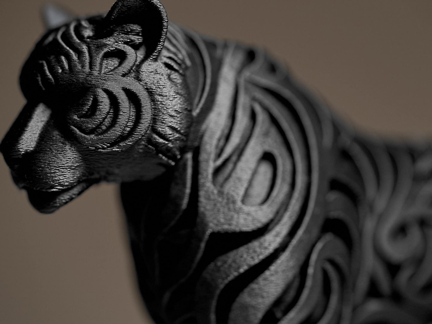Ornamental TIGER 3D Printed Sculpture, Statue, Figure, Figurine Home Decoration