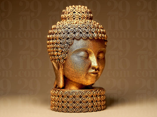 Modern Buddah 3D Printed Sculpture, Statue, Figure, Figurine Home Decoration Hand Painted