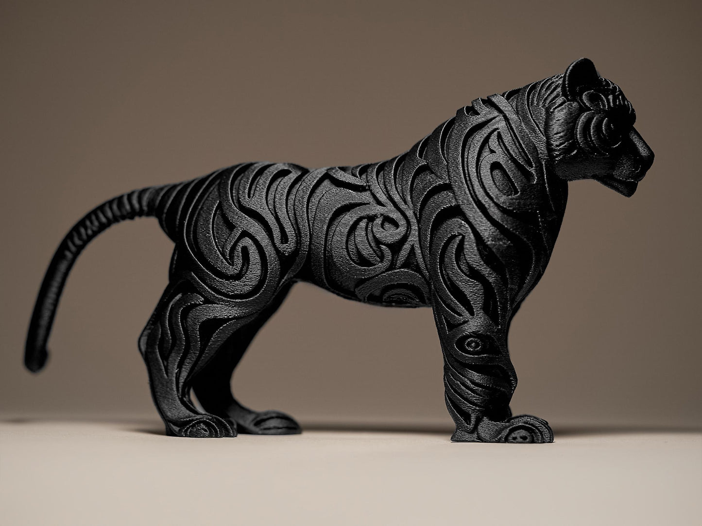 Ornamental TIGER 3D Printed Sculpture, Statue, Figure, Figurine Home Decoration