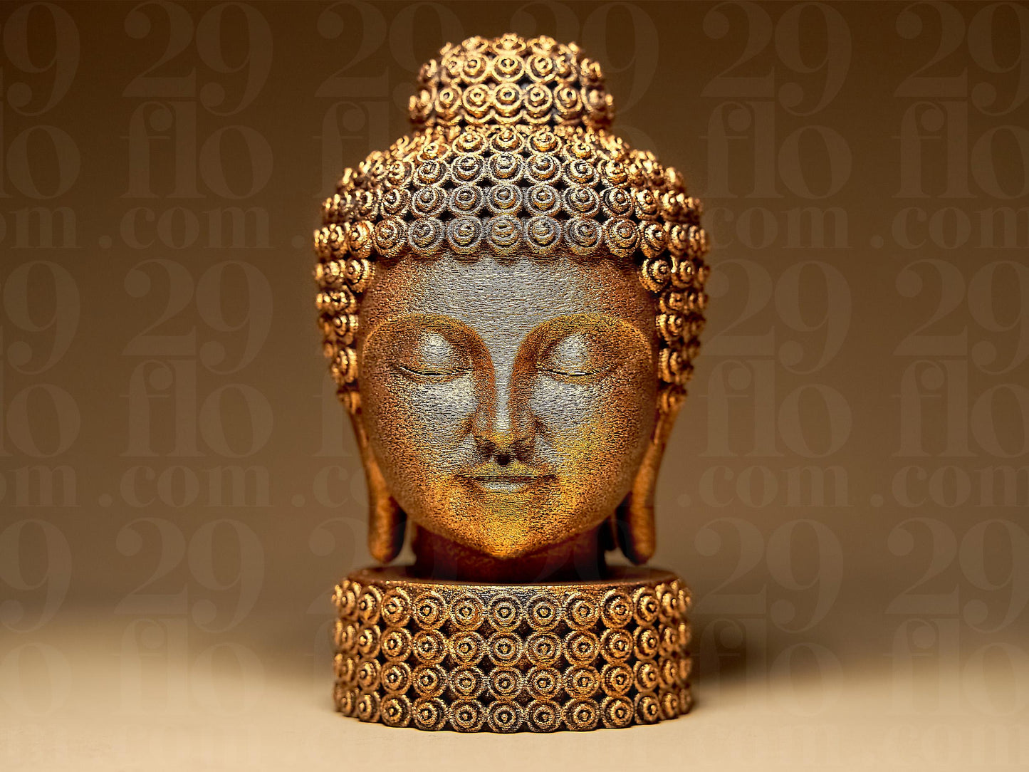 Modern Buddah 3D Printed Sculpture, Statue, Figure, Figurine Home Decoration Hand Painted
