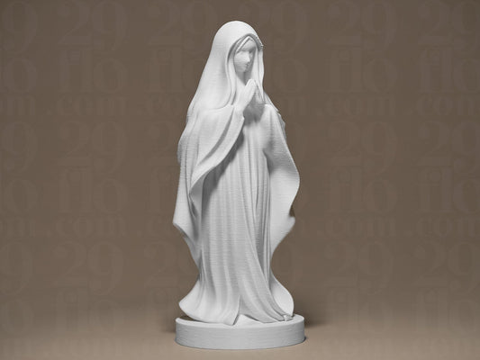 Modern Saint Mary 3D Printed Sculpture, Statue, Figure, Figurine Home Decoration