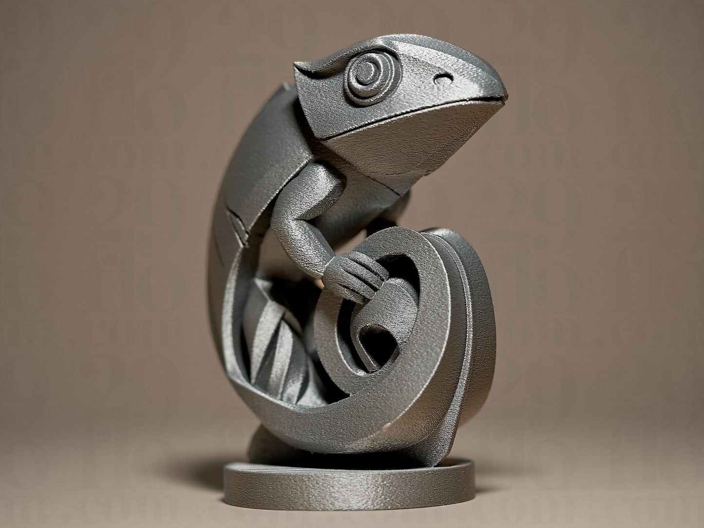 Chameleon Abstract 3D Printed Sculpture, Statue, Figure, Figurine Home Decoration
