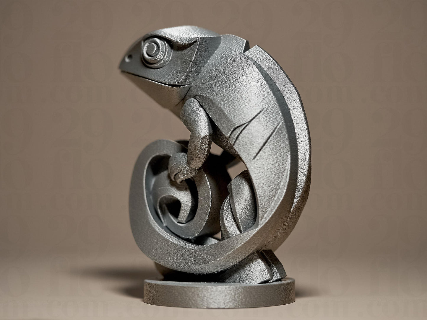 Chameleon Abstract 3D Printed Sculpture, Statue, Figure, Figurine Home Decoration