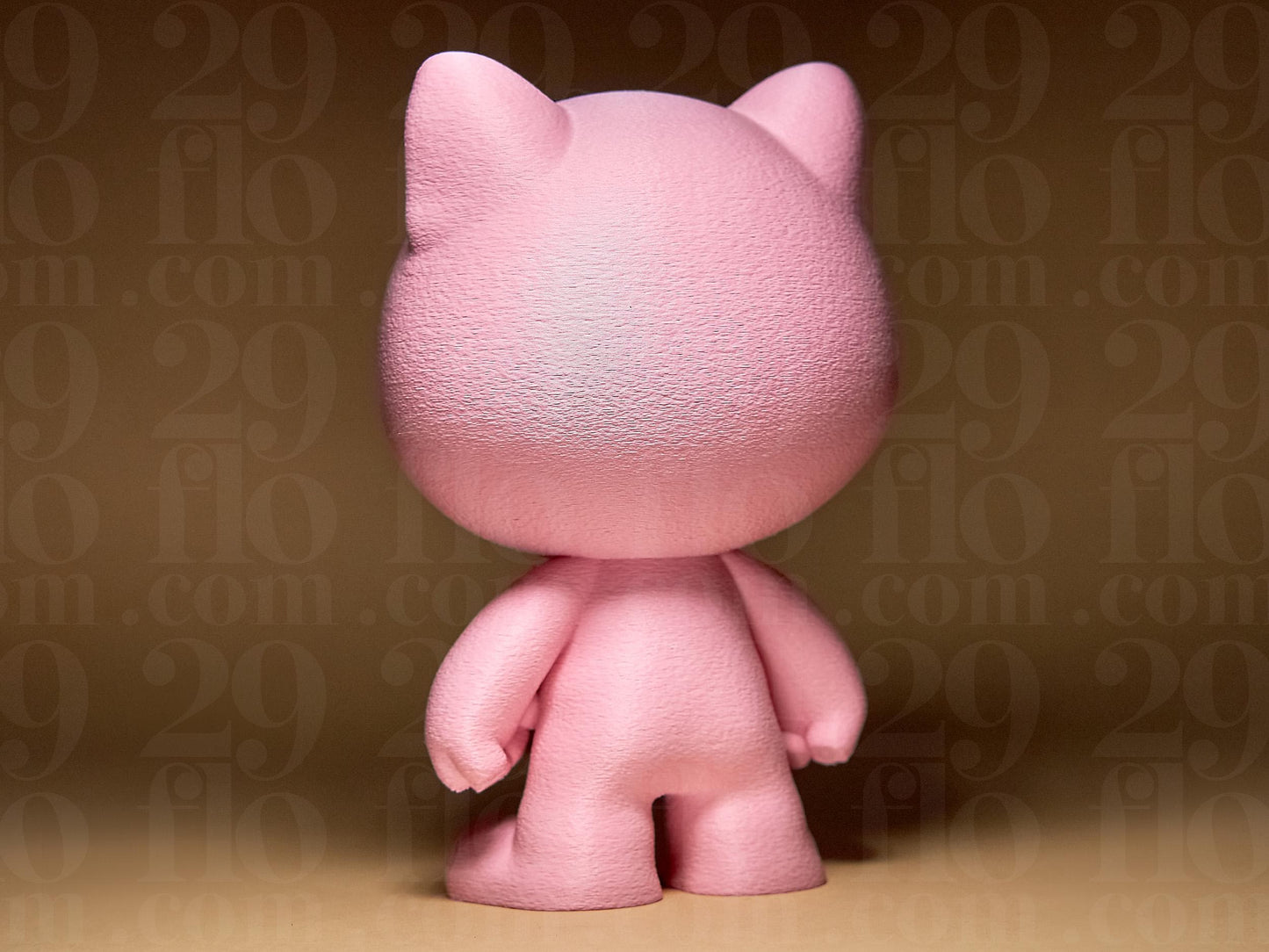 3D Printed Evil Kitten Figurine Halloween Decoration