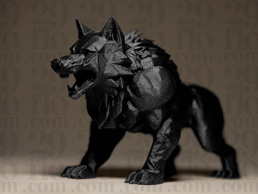The Beast Werewolf 3D Printed Sculpture, Statue, Figure, Figurine Home Decoration