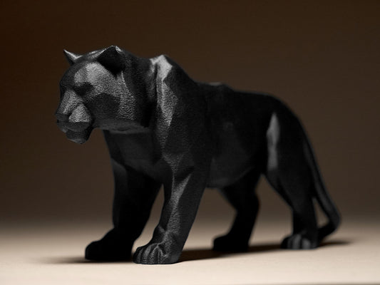 Geometric Tiger 3D Printed Sculpture, Statue, Figure, Figurine Home Decoration