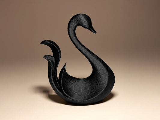 Swan 3D Printed Sculpture, Statue, Figure, Figurine Home Decoration