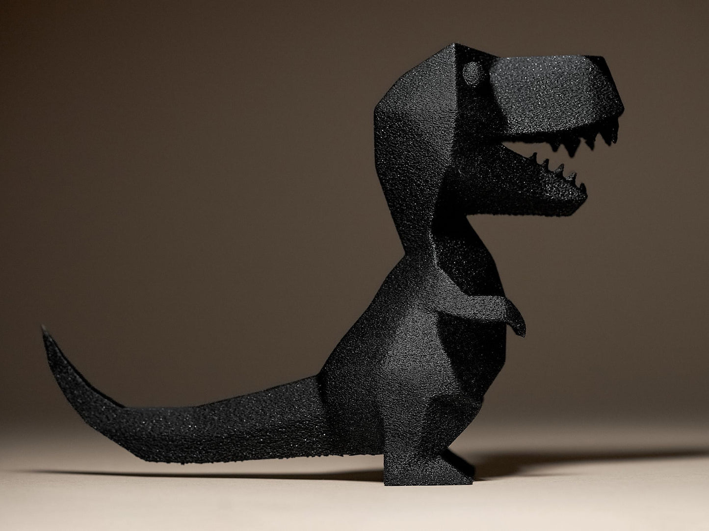 Geometric T-Rex Dinosaur 3D Printed Sculpture, Statue, Figure, Figurine Home Decoration