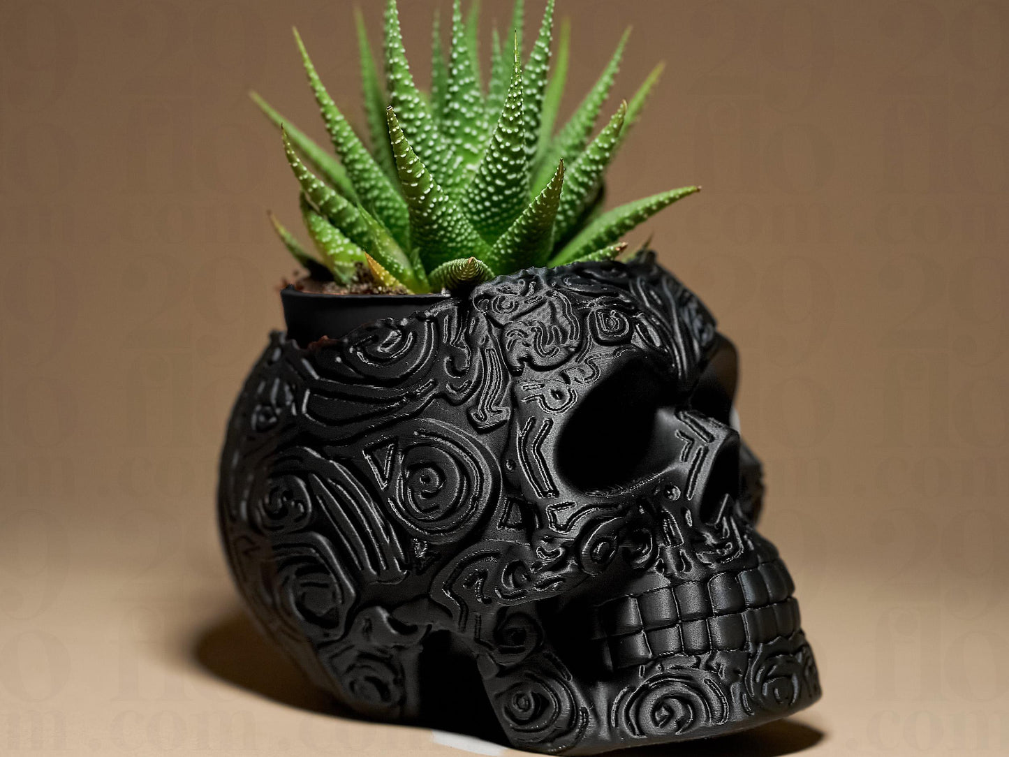 Skull Planter Cover 3D Printed Sculpture, Statue, Figure, Figurine Home Decoration