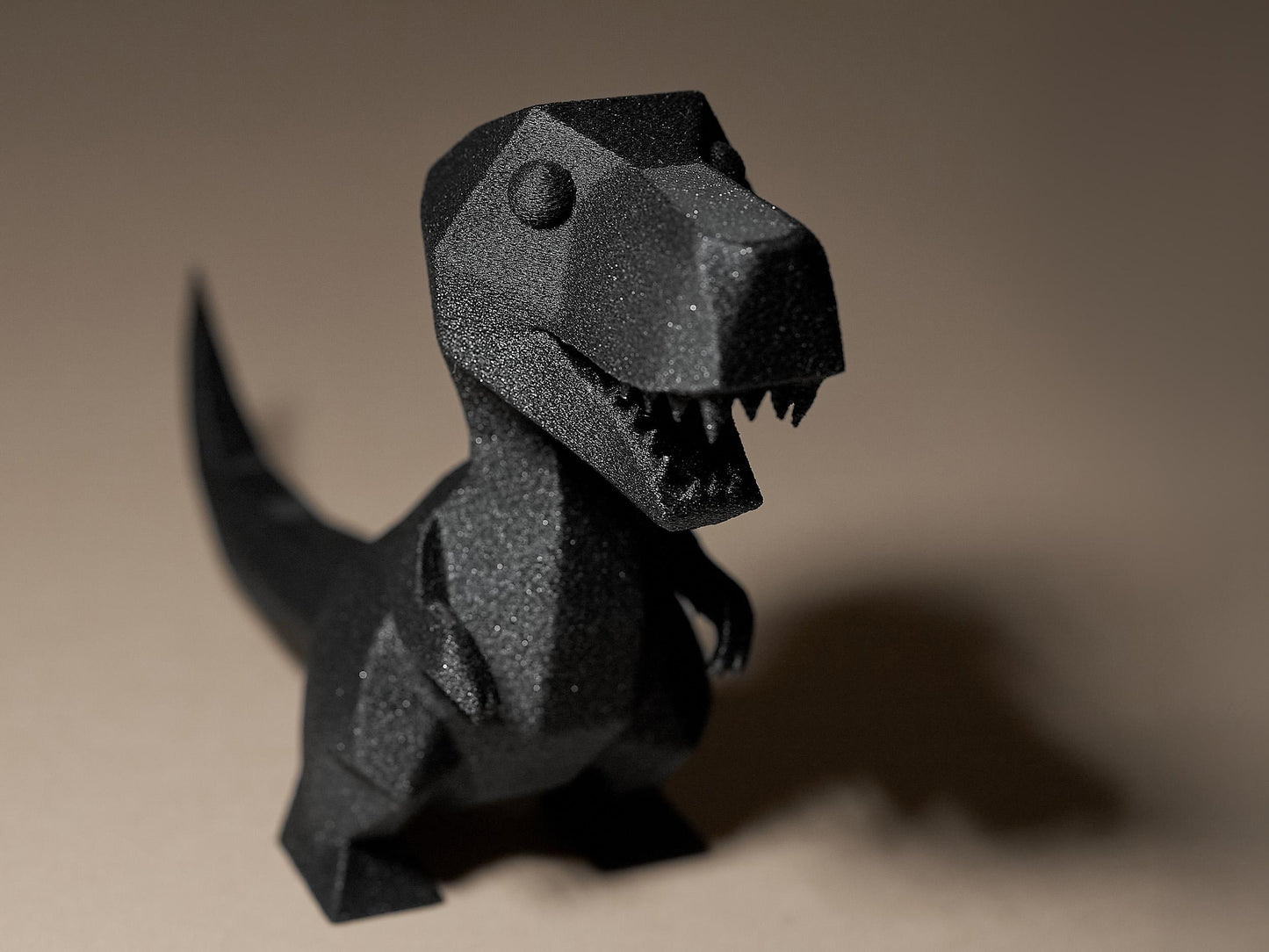 Geometric T-Rex Dinosaur 3D Printed Sculpture, Statue, Figure, Figurine Home Decoration
