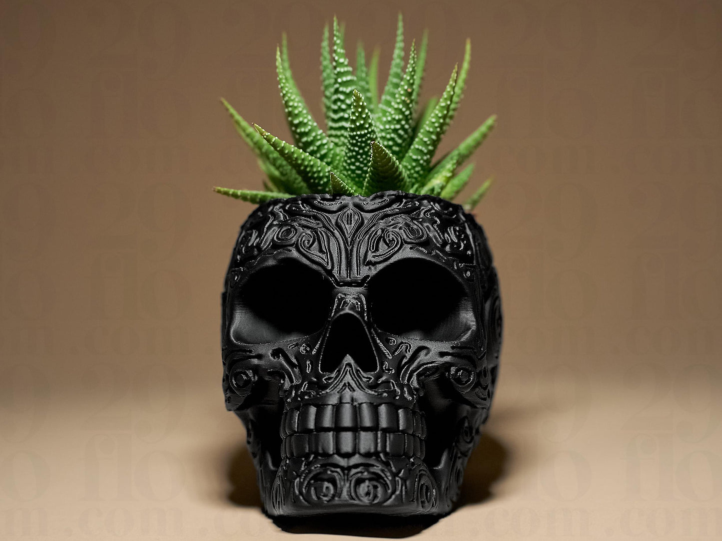Skull Planter Cover 3D Printed Sculpture, Statue, Figure, Figurine Home Decoration