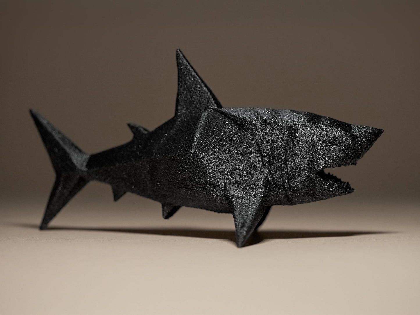 Geometric SHARK 3D Printed Sculpture, Statue, Figure, Figurine Home Decoration